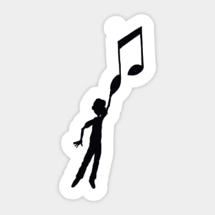 Hooked at music Sticker